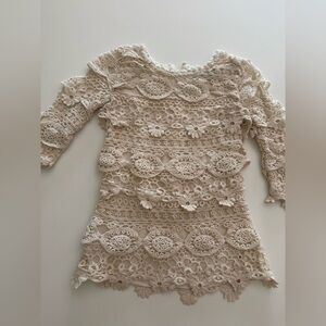 Elegant Lace Crochet Dress
